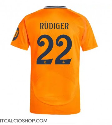 Real Madrid Antonio Rudiger #22 Seconda Maglia 2024-25 Manica Corta
